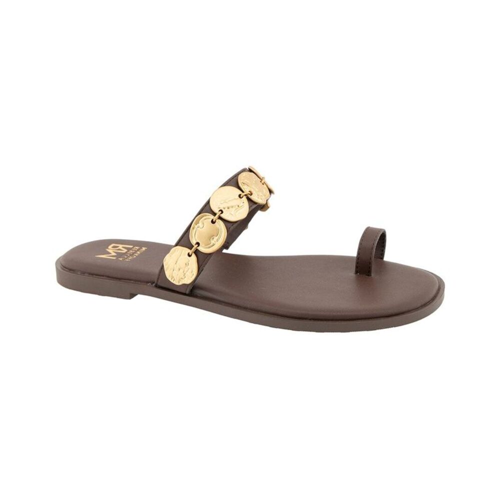 Rm Rebecca Minkoff Claire Flat Sandal, Brown
